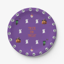 Trick or Treat Paper Plate