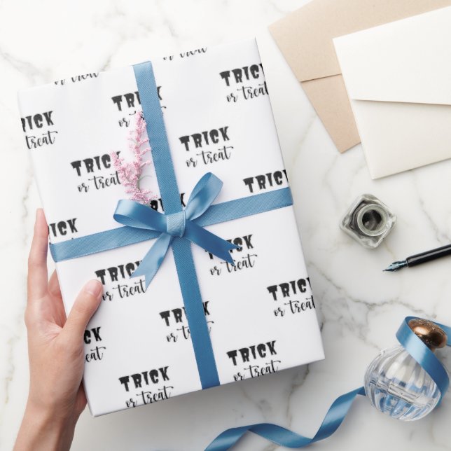 Trick or Treat Pattern Wrapping Paper (Gifting)