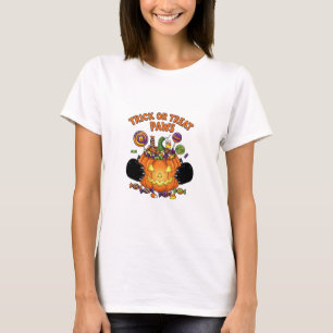 Trick or Treat Paws – Cute Halloween Cat Woman T-Shirt