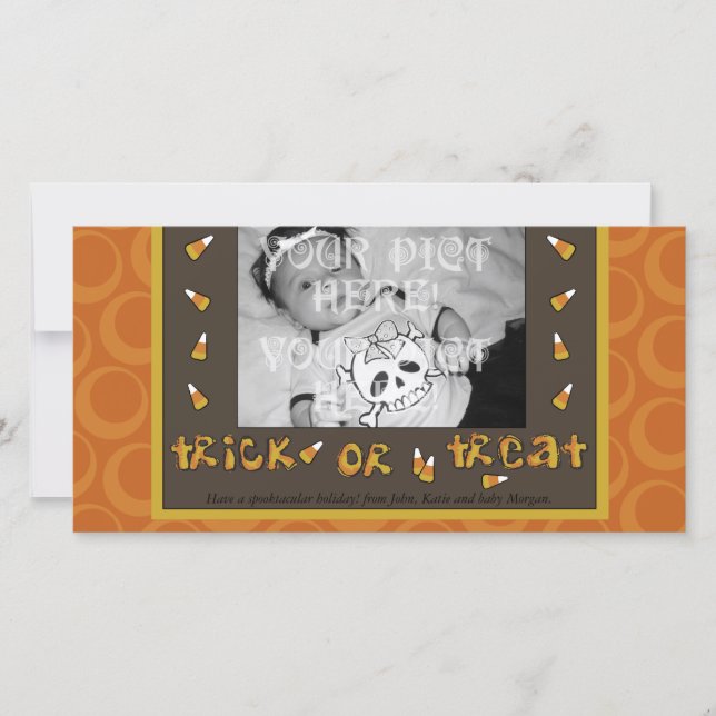 Trick or Treat Photo Card (Front)