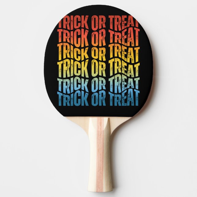 TRICK OR TREAT PING PONG PADDLE (Front)