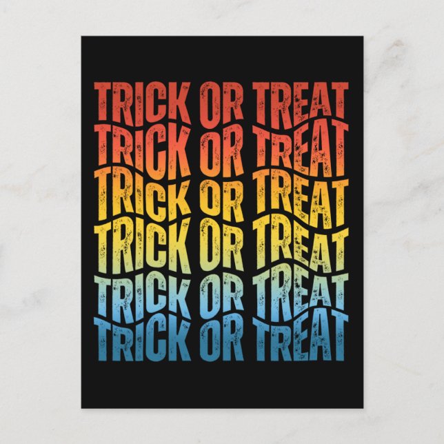 TRICK OR TREAT POSTCARD (Front)