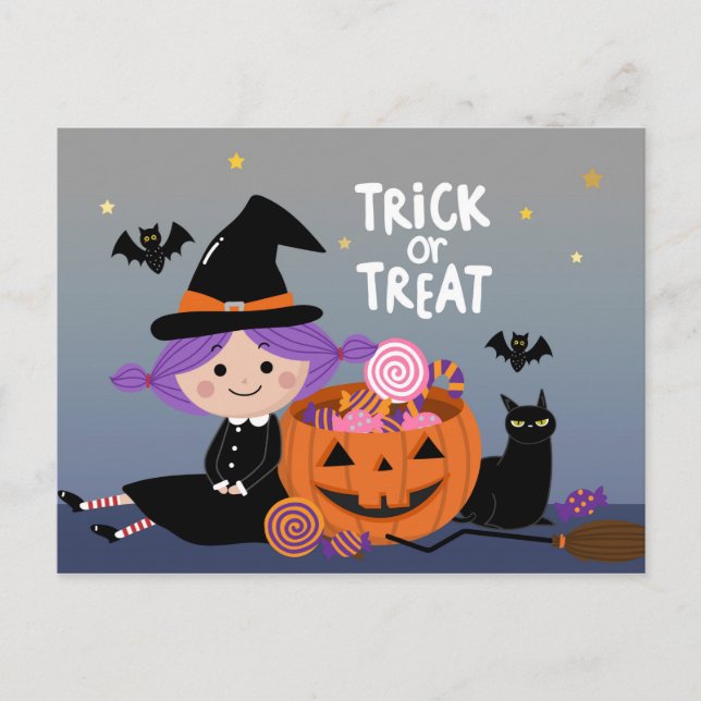 Trick Or Treat Postcard (Front)