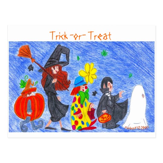 Trick -or- Treat Postcard
