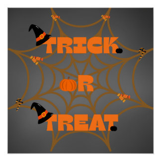 Trick or treat poster