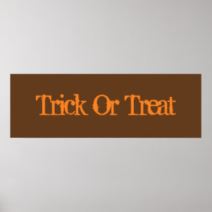 Trick Or Treat  Poster