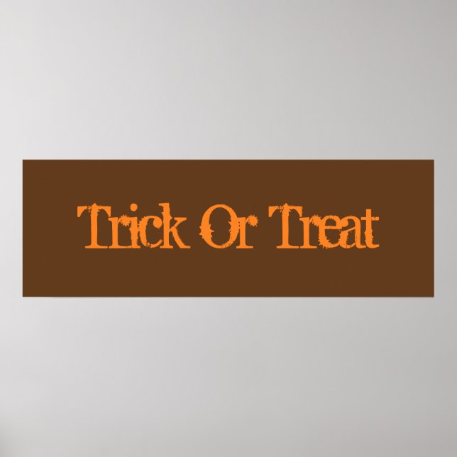 Trick Or Treat  Poster (Front)