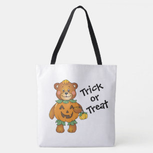 Trick or Treat Pumpkin Bears Tote Bag