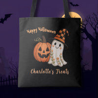 Trick or Treat Pumpkin Ghost Halloween
