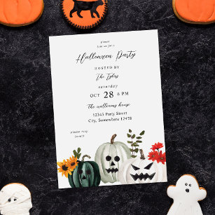 Trick or Treat Pumpkin Halloween Party Invitation