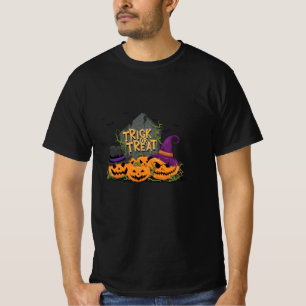 Trick or treat pumpkin halloween t-shirt
