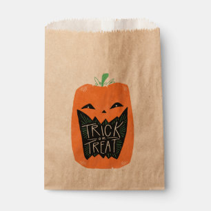 Trick or Treat Pumpkin Halloween Treat Favour Bags