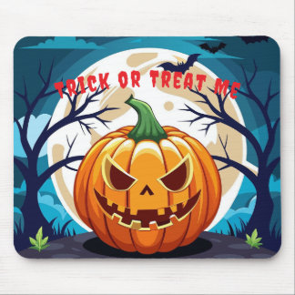 Trick or Treat Pumpkin Moonlight  Mouse Mat
