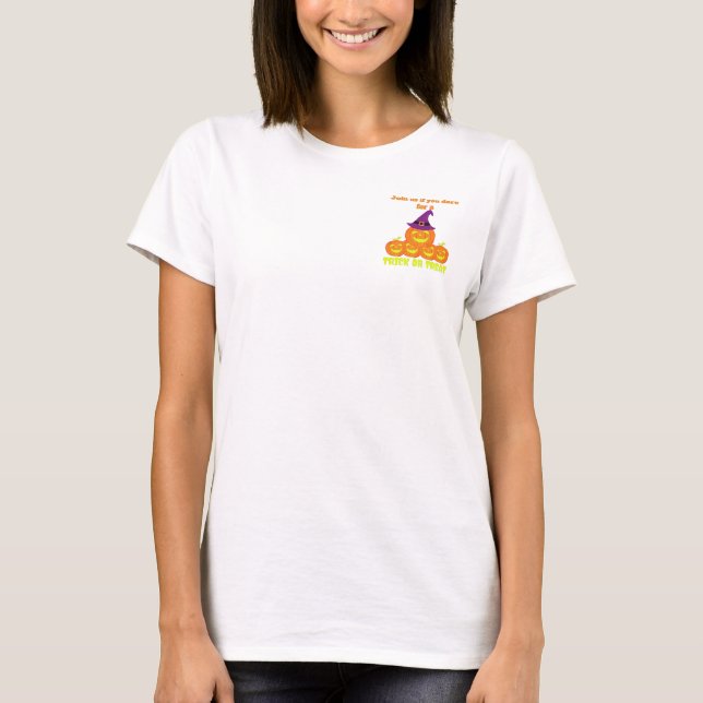 Trick Or Treat Pumpkin T-Shirt (Front)