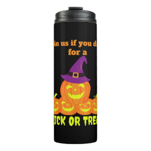 Trick Or Treat Pumpkin Thermal Tumbler