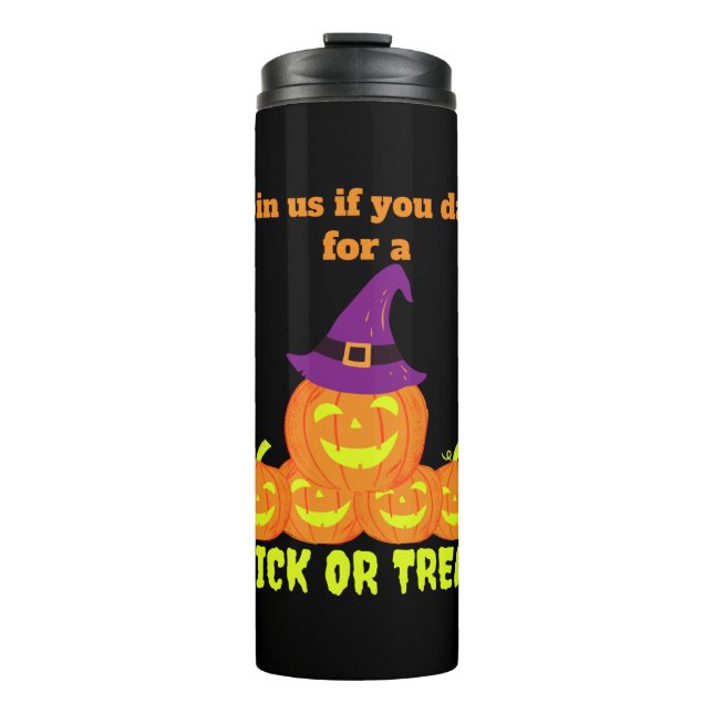 Trick Or Treat Pumpkin Thermal Tumbler (Front)