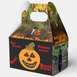 Trick-or-Treat Pumpkin Witch Godfather Groovy Dude Favour Box