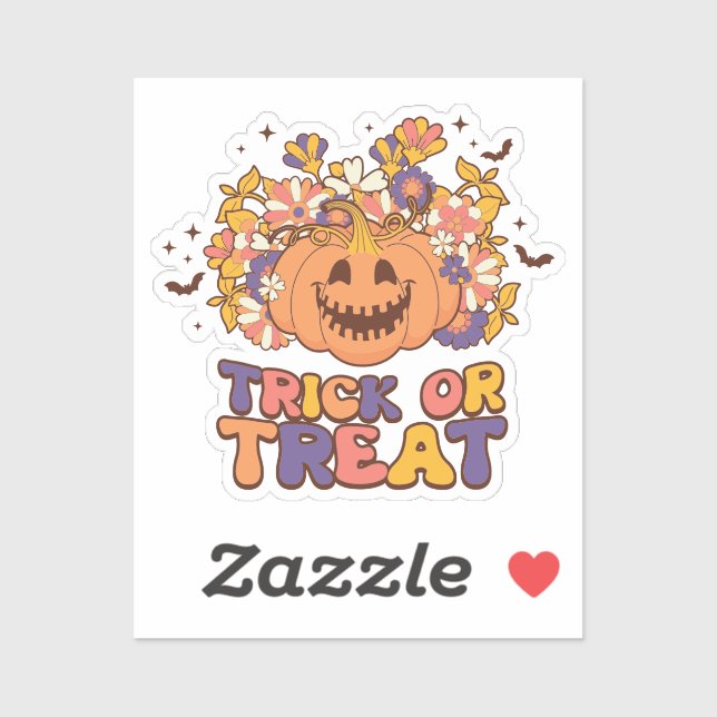 Trick or Treat Retro Groovy Halloween (Sheet)