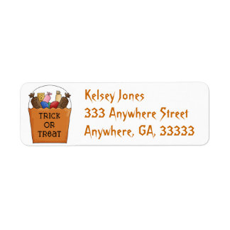 Trick or Treat return address labels