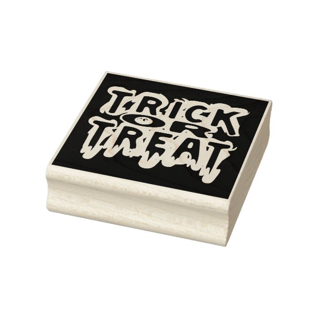 Trick or Treat Rubber Stamp (Stamp)