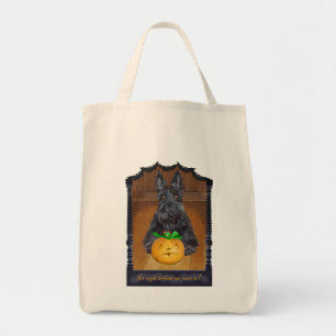 Trick or Treat Scottie Halloween Tote Bag