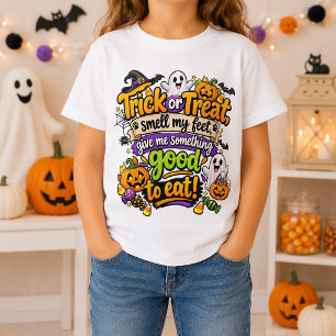 Trick or Treat Smell My Feet Funny Halloween T-Shirt