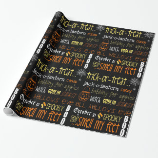 Trick Or Treat Smell My Feet Wrapping Paper