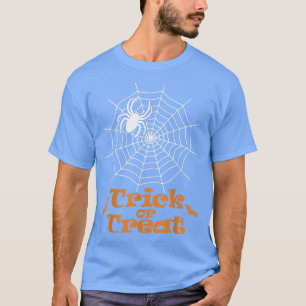 Trick or Treat Spider, Spider Web, and Bats T-Shirt