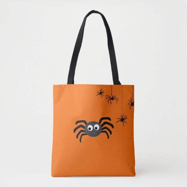 Trick or Treat Spider Tote Bag (Front)