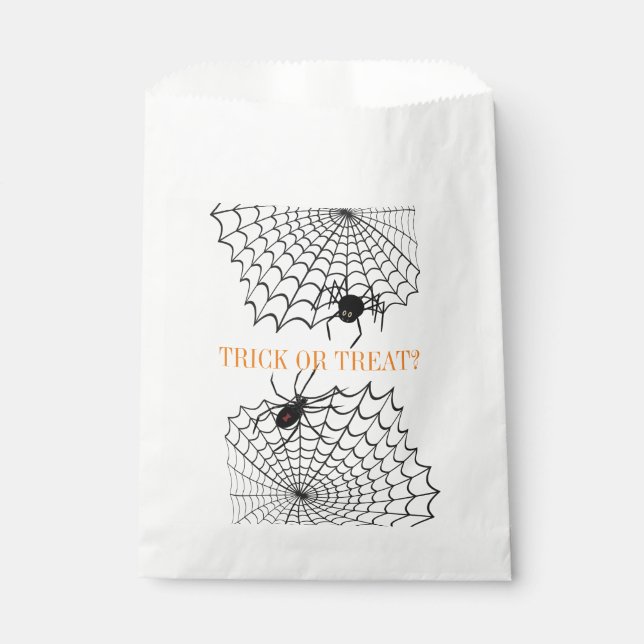 Trick or Treat Spiders ID214 Favour Bags (Front)