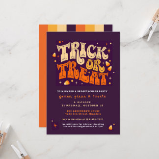 Trick or Treat Spooktacular Halloween Party Invite