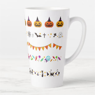 Trick Or Treat Spooky Halloween Party Creepy Decor Latte Mug