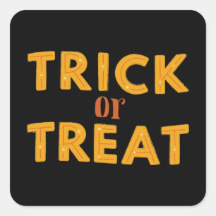 Trick or treat Spooky Halloween  Square Sticker