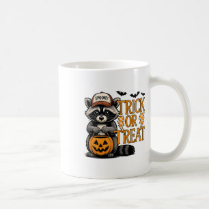 Trick Or Treat Spooky Racoon Feral Halloween Men Coffee Mug