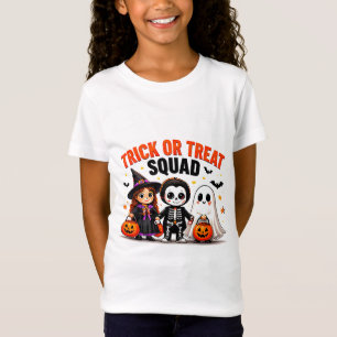 Trick Or Treat Squad Cute Halloween Friends T-Shirt