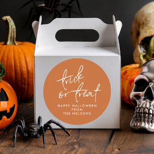 Trick or treat sticker