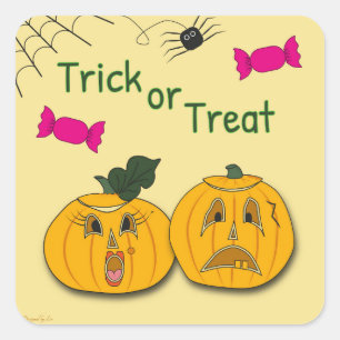 Trick or Treat stickers