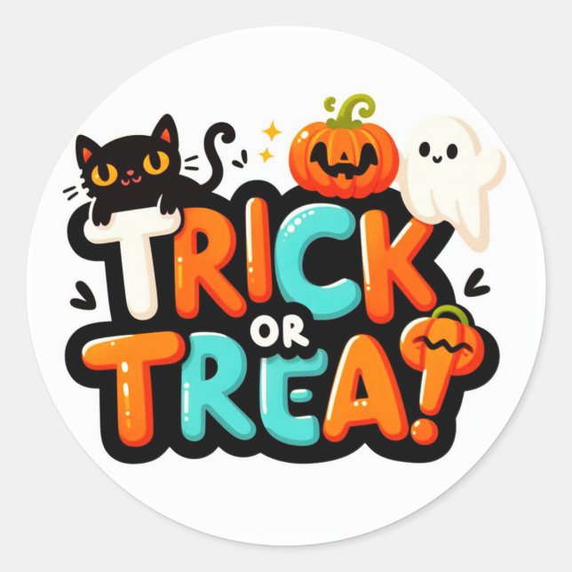 Trick or Treat Stickers  (Front)
