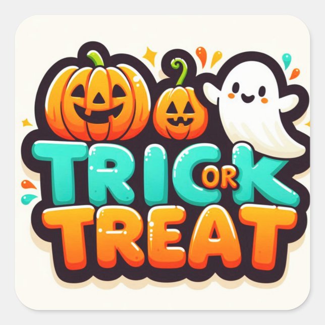 Trick or Treat Stickers  (Front)