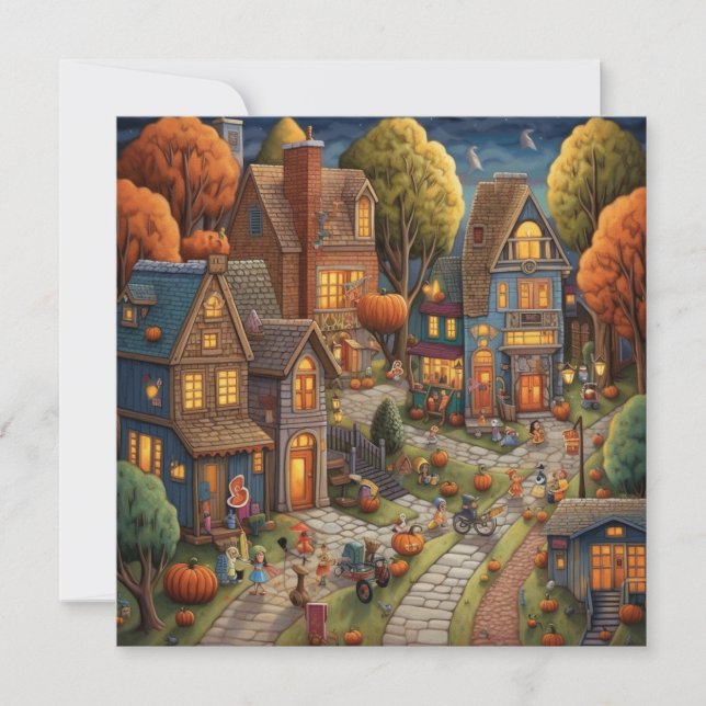 Trick-or-Treat Street: Candy Corn Lane Invitation (Front)