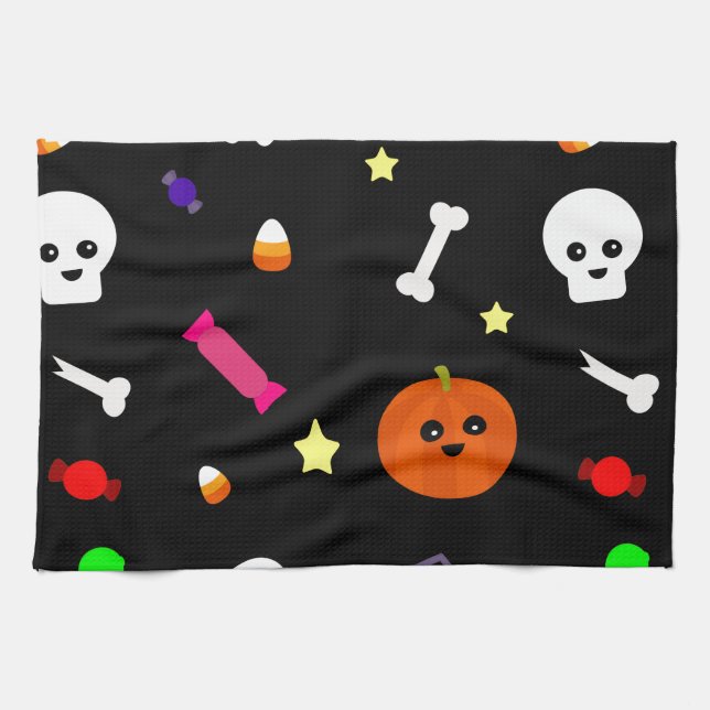 trick or treat tea towel (Horizontal)