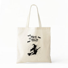 trick or treat the flying witch halloween