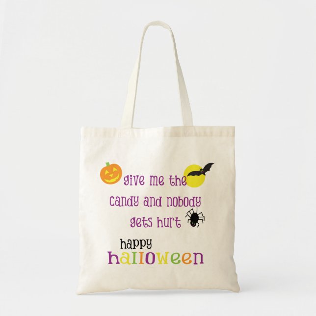Trick or Treat Tote Bag (Front)