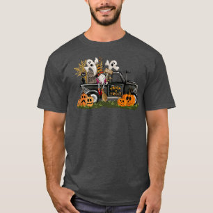 Trick Or Treat Truck Gnomes Ghosts Pumpkin Hallowe T-Shirt