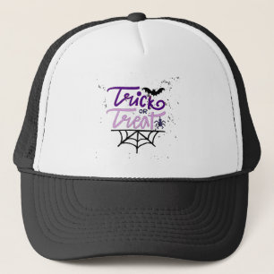 trick or treat trucker hat