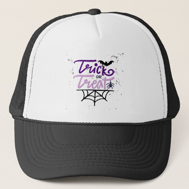 trick or treat trucker hat (Front)