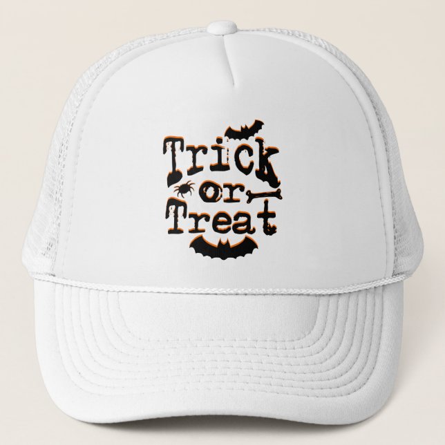 trick or treat trucker hat (Front)