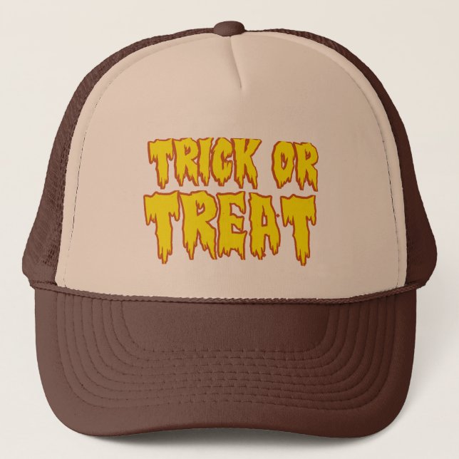 Trick or Treat Trucker Hat (Front)