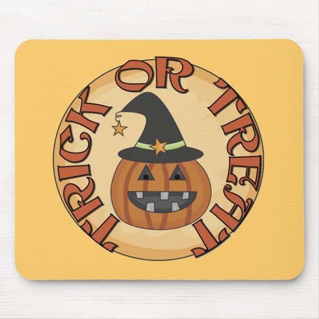 Trick or Treat Tshirts and Gifts Mouse Mat (Front)
