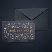 Trick or treat Vintage Chalkboard Halloween